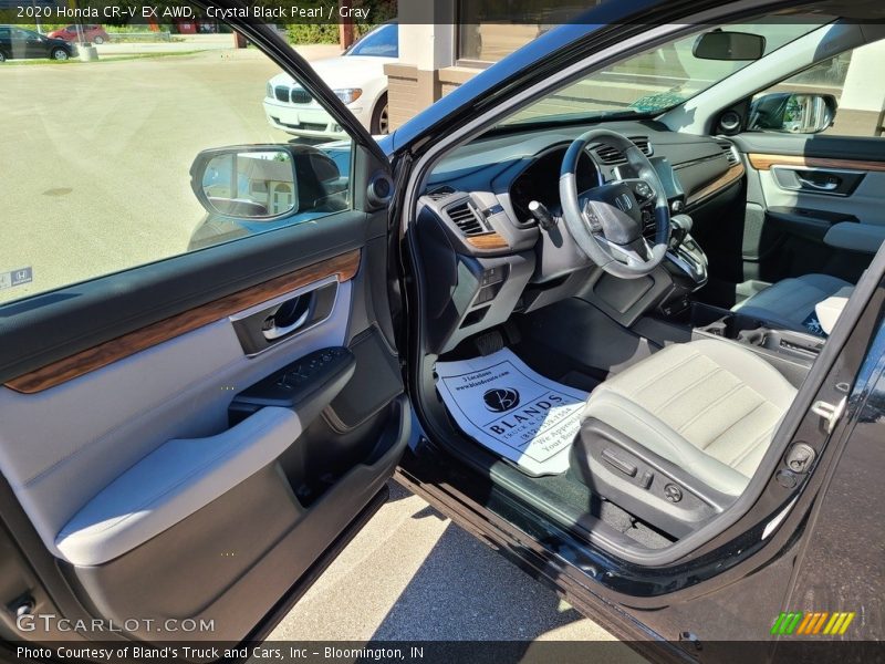 Crystal Black Pearl / Gray 2020 Honda CR-V EX AWD