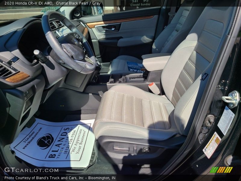 Crystal Black Pearl / Gray 2020 Honda CR-V EX AWD