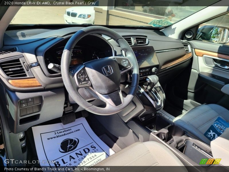 Crystal Black Pearl / Gray 2020 Honda CR-V EX AWD