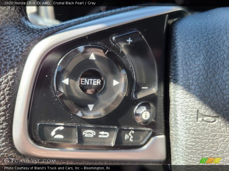 Crystal Black Pearl / Gray 2020 Honda CR-V EX AWD