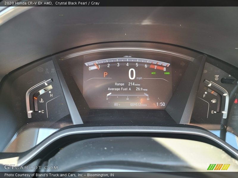 Crystal Black Pearl / Gray 2020 Honda CR-V EX AWD