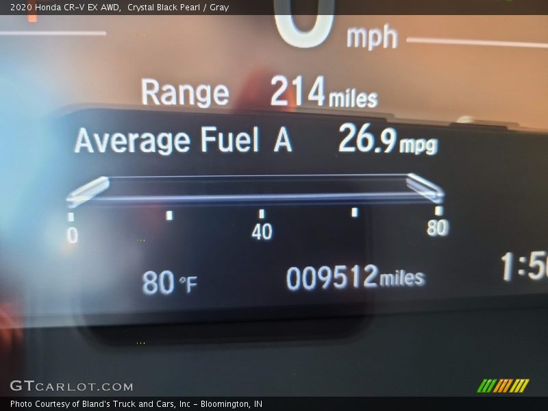 Crystal Black Pearl / Gray 2020 Honda CR-V EX AWD