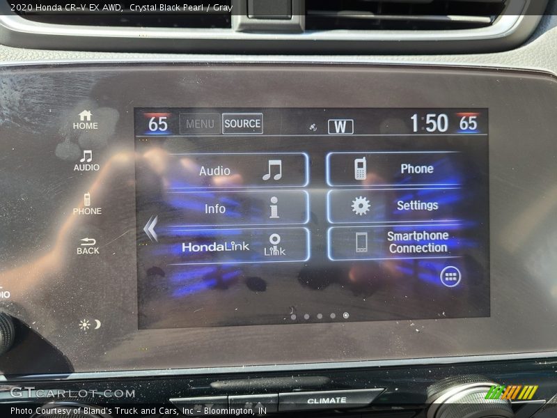Crystal Black Pearl / Gray 2020 Honda CR-V EX AWD