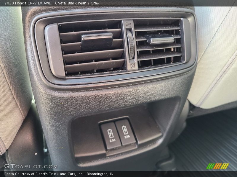 Crystal Black Pearl / Gray 2020 Honda CR-V EX AWD