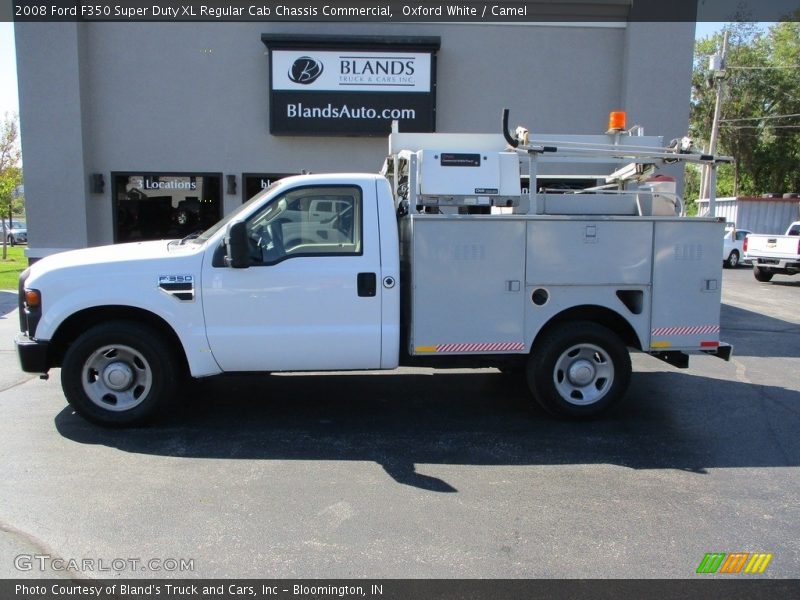 Oxford White / Camel 2008 Ford F350 Super Duty XL Regular Cab Chassis Commercial