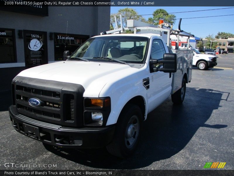 Oxford White / Camel 2008 Ford F350 Super Duty XL Regular Cab Chassis Commercial
