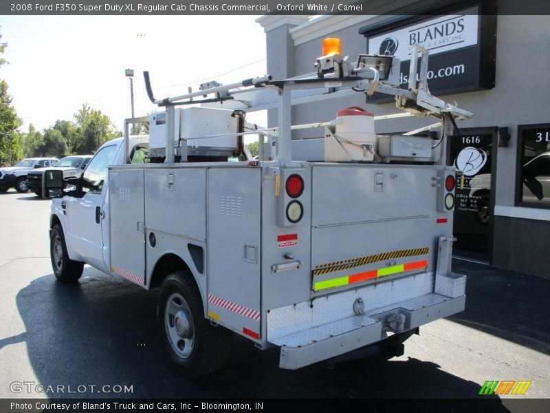Oxford White / Camel 2008 Ford F350 Super Duty XL Regular Cab Chassis Commercial