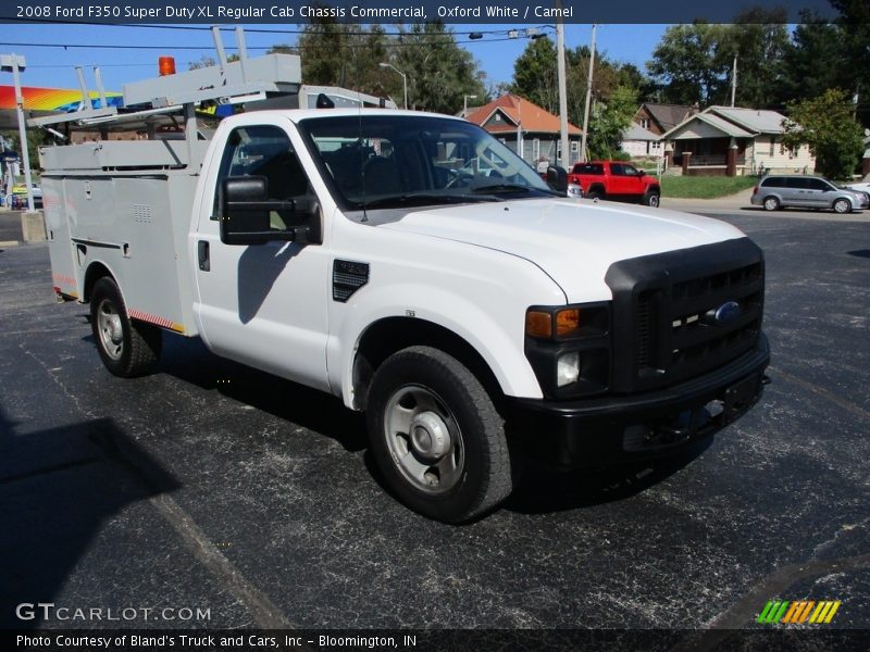 Oxford White / Camel 2008 Ford F350 Super Duty XL Regular Cab Chassis Commercial
