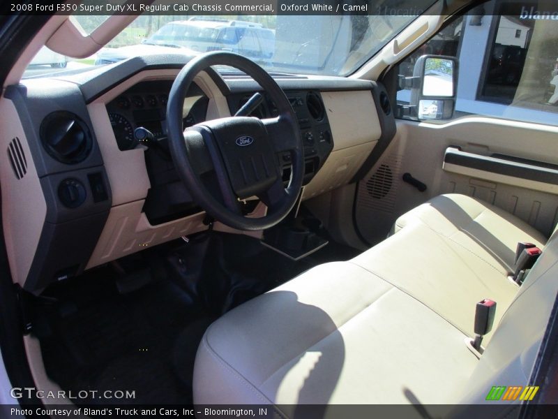 Oxford White / Camel 2008 Ford F350 Super Duty XL Regular Cab Chassis Commercial