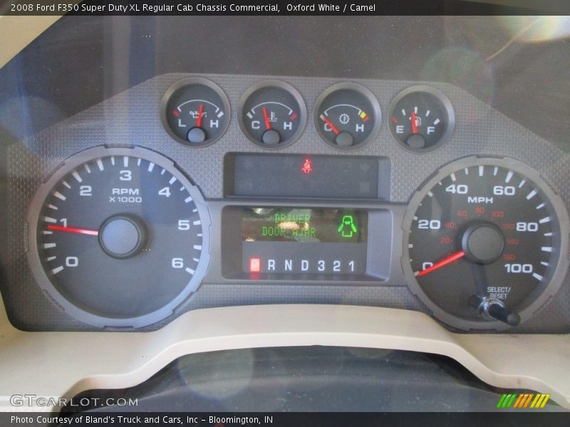 Oxford White / Camel 2008 Ford F350 Super Duty XL Regular Cab Chassis Commercial