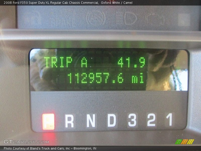 Oxford White / Camel 2008 Ford F350 Super Duty XL Regular Cab Chassis Commercial