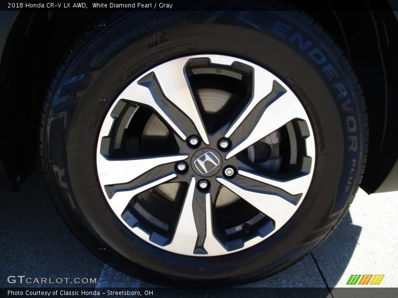 White Diamond Pearl / Gray 2018 Honda CR-V LX AWD