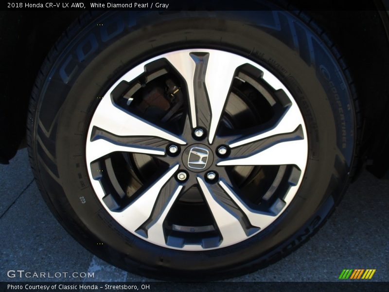 White Diamond Pearl / Gray 2018 Honda CR-V LX AWD