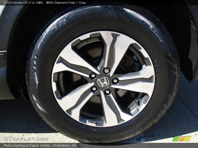 White Diamond Pearl / Gray 2018 Honda CR-V LX AWD