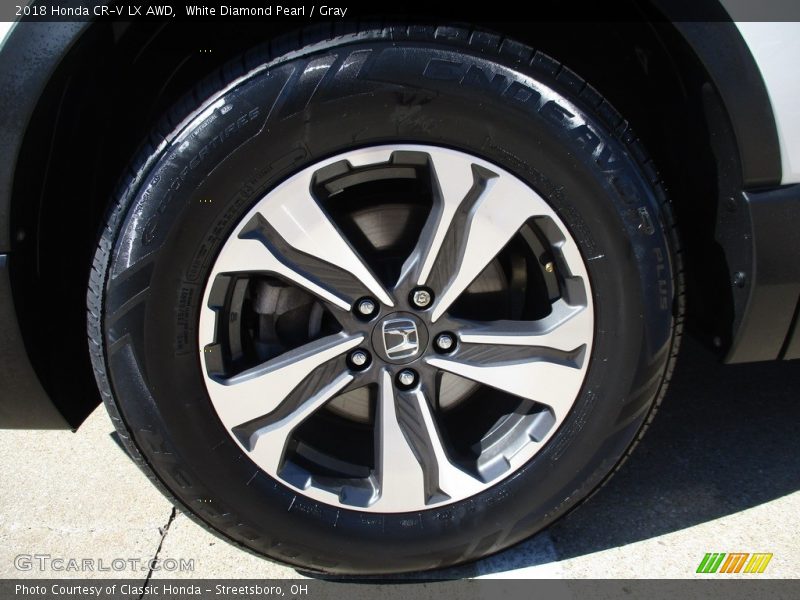 White Diamond Pearl / Gray 2018 Honda CR-V LX AWD