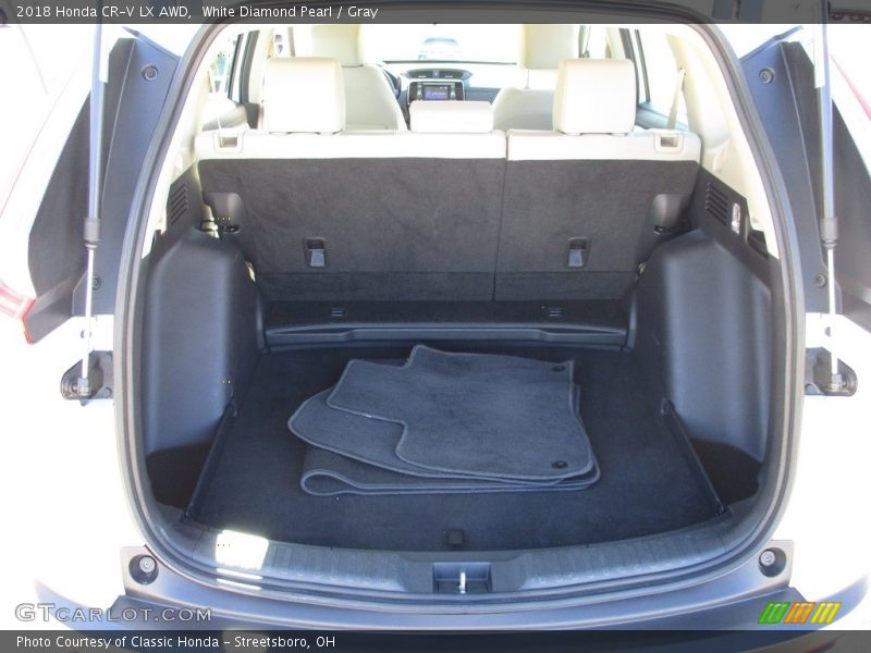 White Diamond Pearl / Gray 2018 Honda CR-V LX AWD