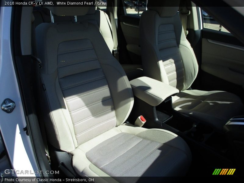 White Diamond Pearl / Gray 2018 Honda CR-V LX AWD