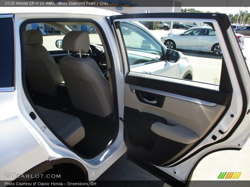 White Diamond Pearl / Gray 2018 Honda CR-V LX AWD