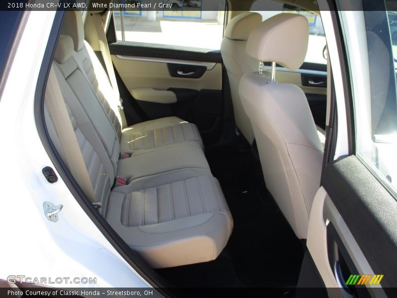White Diamond Pearl / Gray 2018 Honda CR-V LX AWD