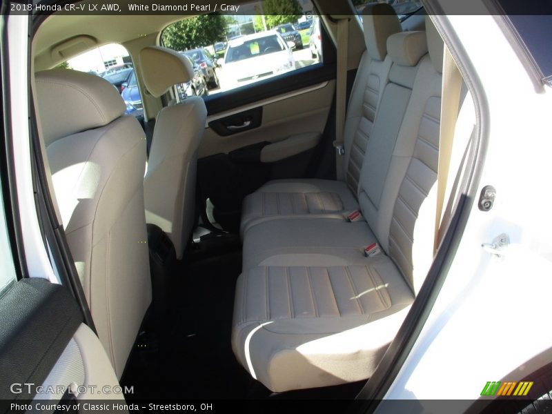 White Diamond Pearl / Gray 2018 Honda CR-V LX AWD