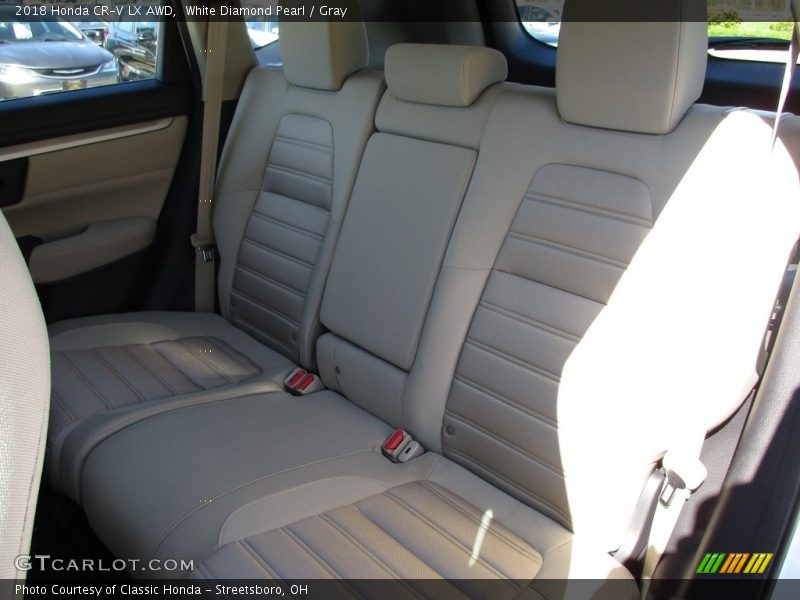 White Diamond Pearl / Gray 2018 Honda CR-V LX AWD