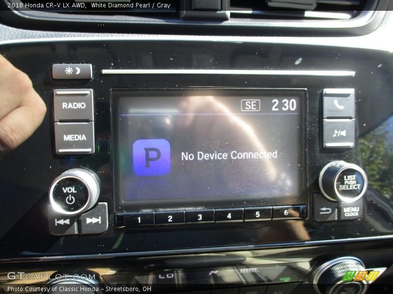 White Diamond Pearl / Gray 2018 Honda CR-V LX AWD