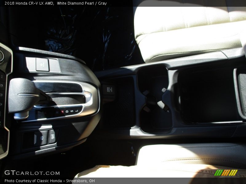 White Diamond Pearl / Gray 2018 Honda CR-V LX AWD