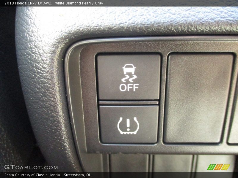 White Diamond Pearl / Gray 2018 Honda CR-V LX AWD