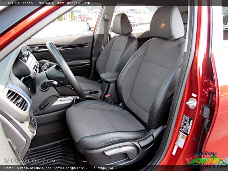 Mars Orange / Black 2021 Kia Seltos S Turbo AWD