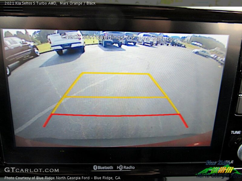 Mars Orange / Black 2021 Kia Seltos S Turbo AWD