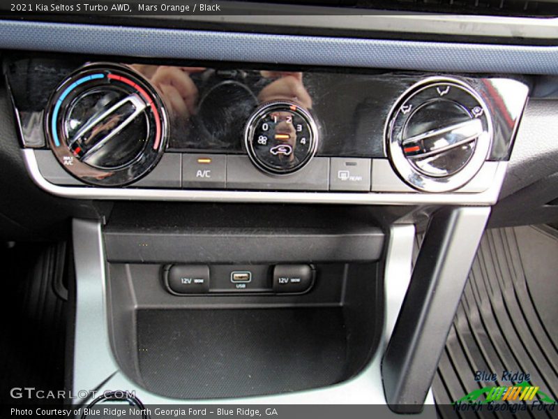 Mars Orange / Black 2021 Kia Seltos S Turbo AWD