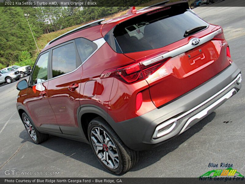 Mars Orange / Black 2021 Kia Seltos S Turbo AWD