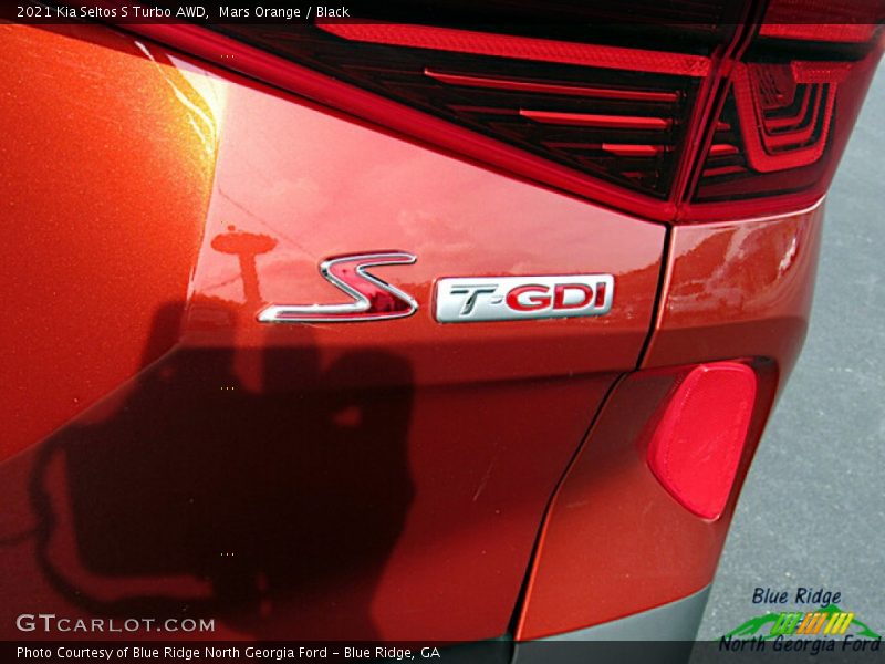 Mars Orange / Black 2021 Kia Seltos S Turbo AWD