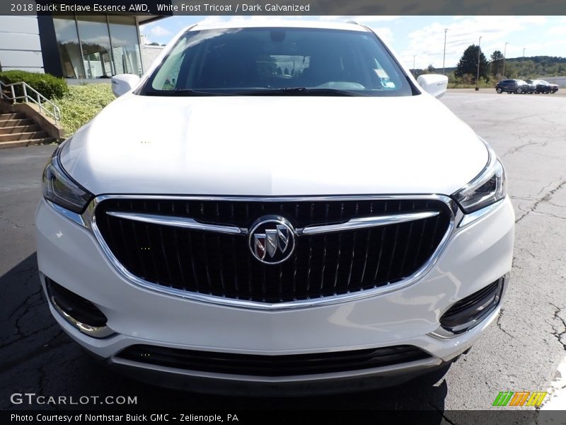 White Frost Tricoat / Dark Galvanized 2018 Buick Enclave Essence AWD