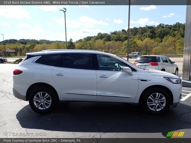 White Frost Tricoat / Dark Galvanized 2018 Buick Enclave Essence AWD