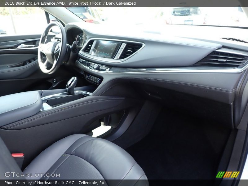 White Frost Tricoat / Dark Galvanized 2018 Buick Enclave Essence AWD