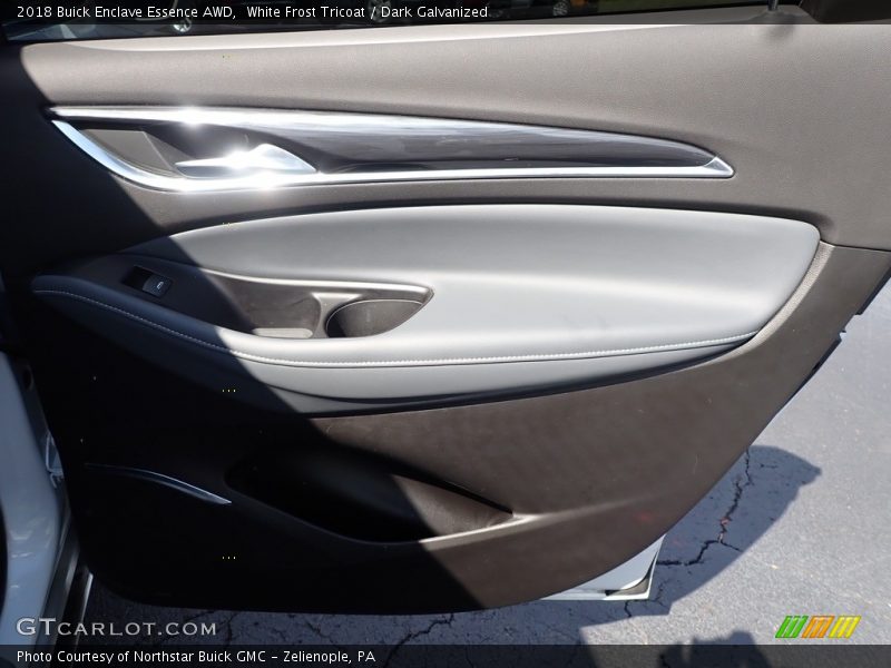White Frost Tricoat / Dark Galvanized 2018 Buick Enclave Essence AWD