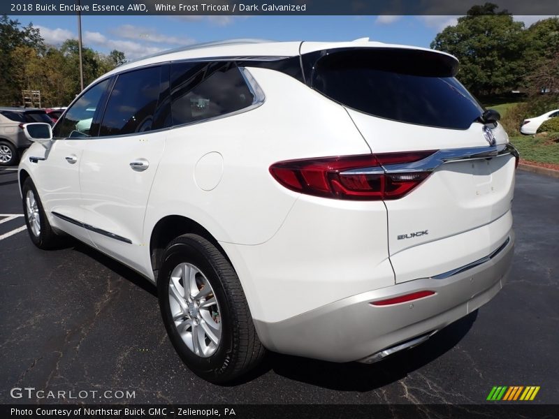 White Frost Tricoat / Dark Galvanized 2018 Buick Enclave Essence AWD