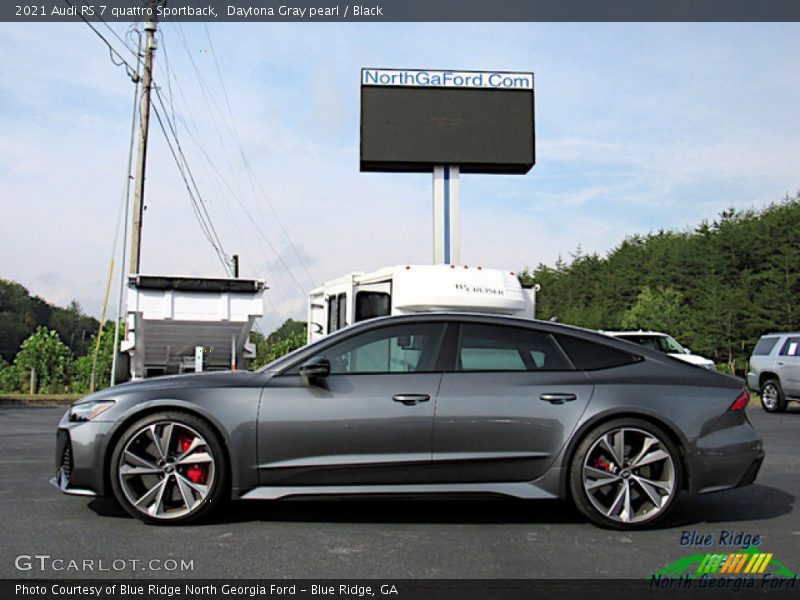 Daytona Gray pearl / Black 2021 Audi RS 7 quattro Sportback