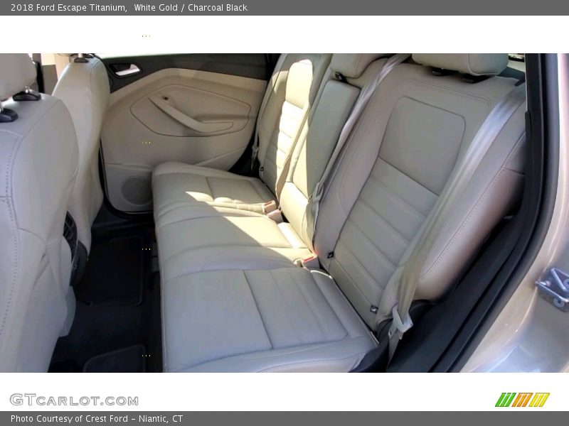 White Gold / Charcoal Black 2018 Ford Escape Titanium