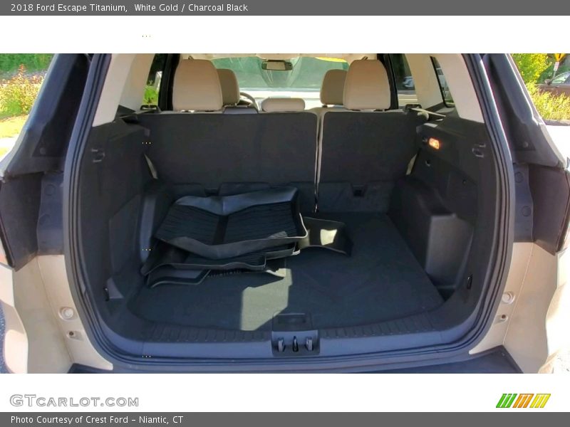 White Gold / Charcoal Black 2018 Ford Escape Titanium