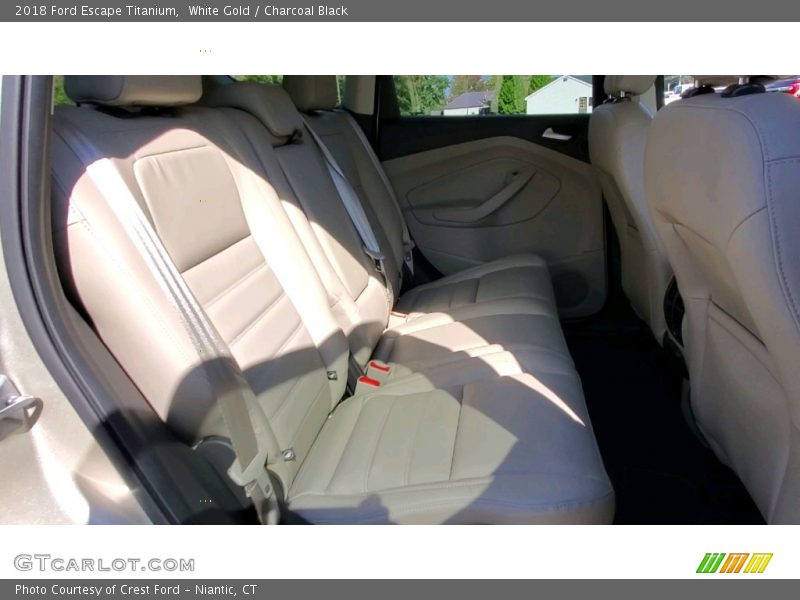 White Gold / Charcoal Black 2018 Ford Escape Titanium