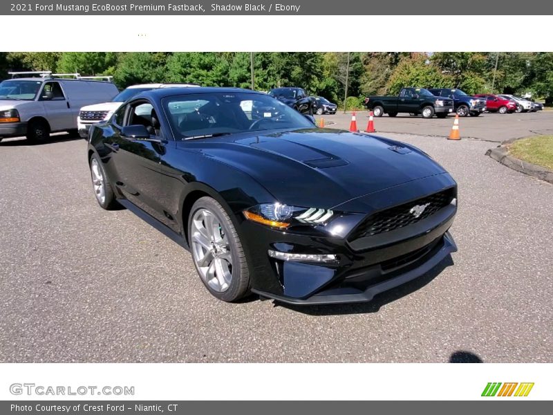 Shadow Black / Ebony 2021 Ford Mustang EcoBoost Premium Fastback