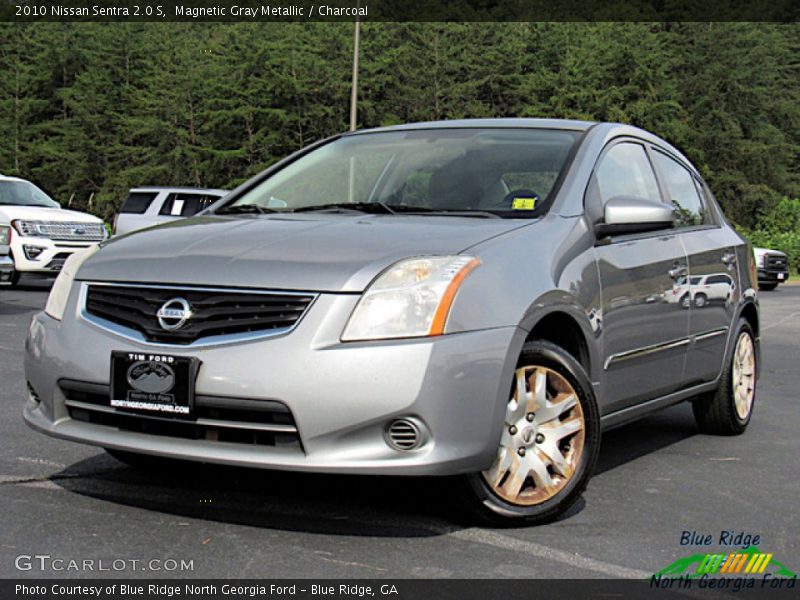 Magnetic Gray Metallic / Charcoal 2010 Nissan Sentra 2.0 S