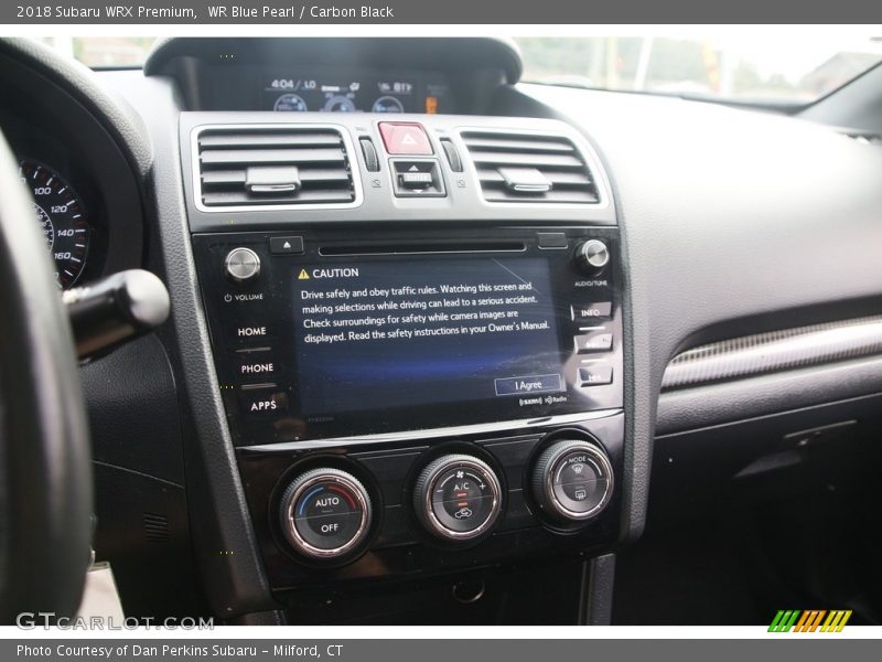 WR Blue Pearl / Carbon Black 2018 Subaru WRX Premium