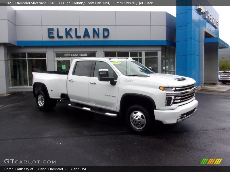 Summit White / Jet Black 2022 Chevrolet Silverado 3500HD High Country Crew Cab 4x4