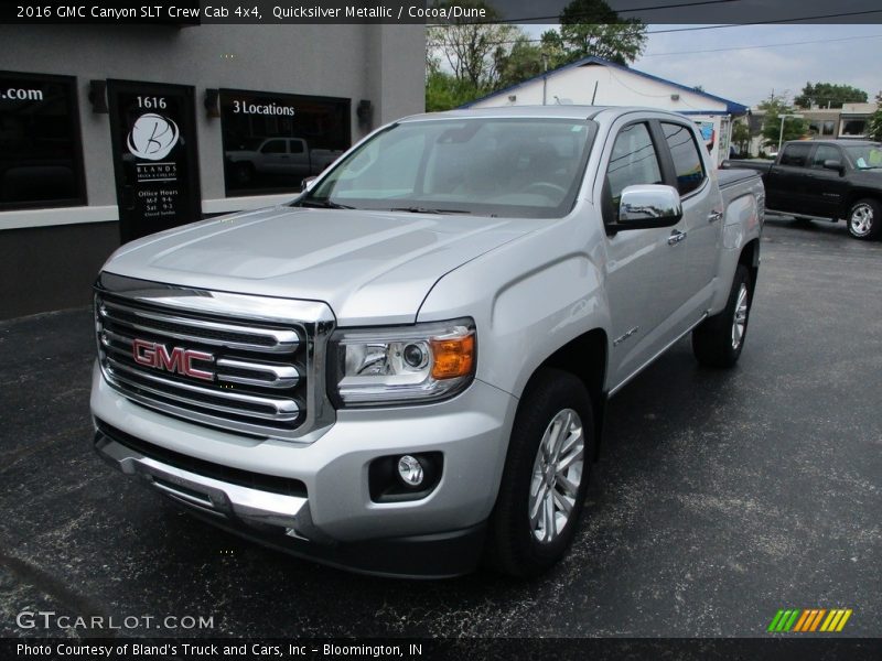 Quicksilver Metallic / Cocoa/Dune 2016 GMC Canyon SLT Crew Cab 4x4