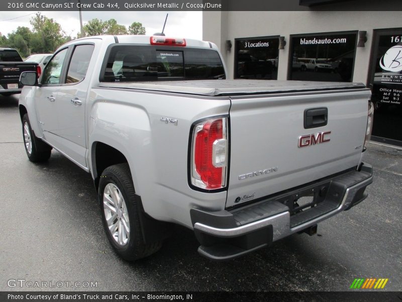 Quicksilver Metallic / Cocoa/Dune 2016 GMC Canyon SLT Crew Cab 4x4