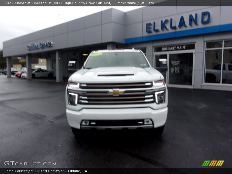 Summit White / Jet Black 2022 Chevrolet Silverado 3500HD High Country Crew Cab 4x4