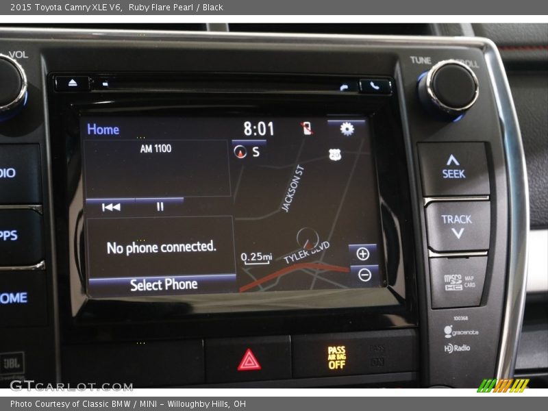 Ruby Flare Pearl / Black 2015 Toyota Camry XLE V6